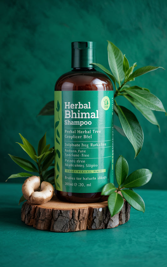 Himalayan Bhimal Herbal Shampoo - With Reetha, Bhringraj and Shikakai